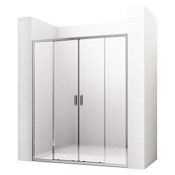 Душевая дверь Ambassador Forsa 17021115AX 200х200 стекло прозрачное профиль хром глянцевый